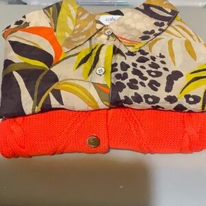 Cabi sleeveless top(XS) with coordinating sweater(S)
